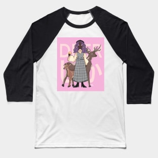 Deer girl Baseball T-Shirt